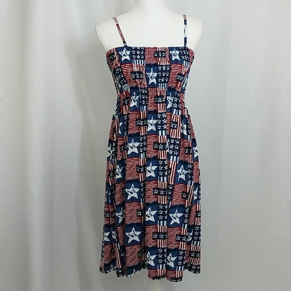 Star Spangled Cover-up Dress OSFM New - Picture 1 of 8